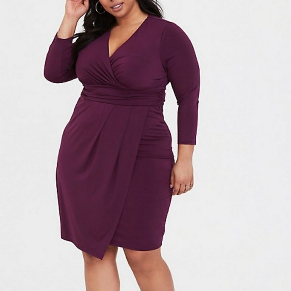 torrid Dresses & Skirts - Torrid Purple Long Sleeve Dress